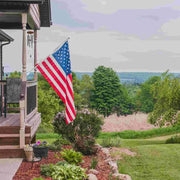 1PC Wall Mounted Mount Telescopic Flag Pole Top House Wall Bracket Base 6Ft Stand Flagpole Collapsible Yard Banner Holder