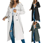 Load image into Gallery viewer, Women&#39;s Mid-Length Trench Coat – Casual Versatile Lightweight Jacket
