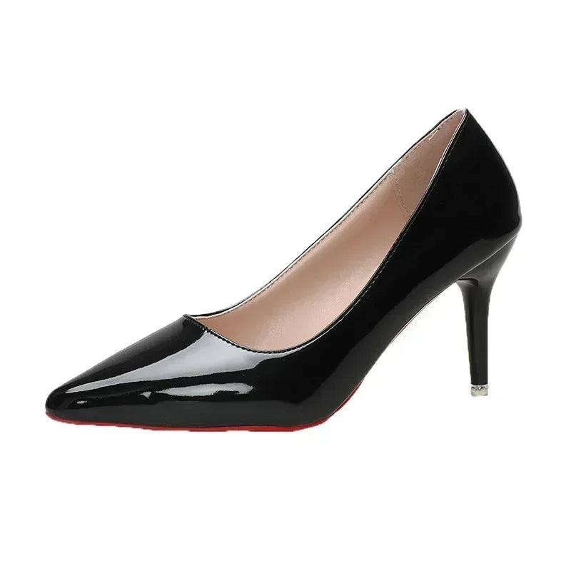 Women's Leather Pumps (Women Heels-6cm) | OWNLUXE