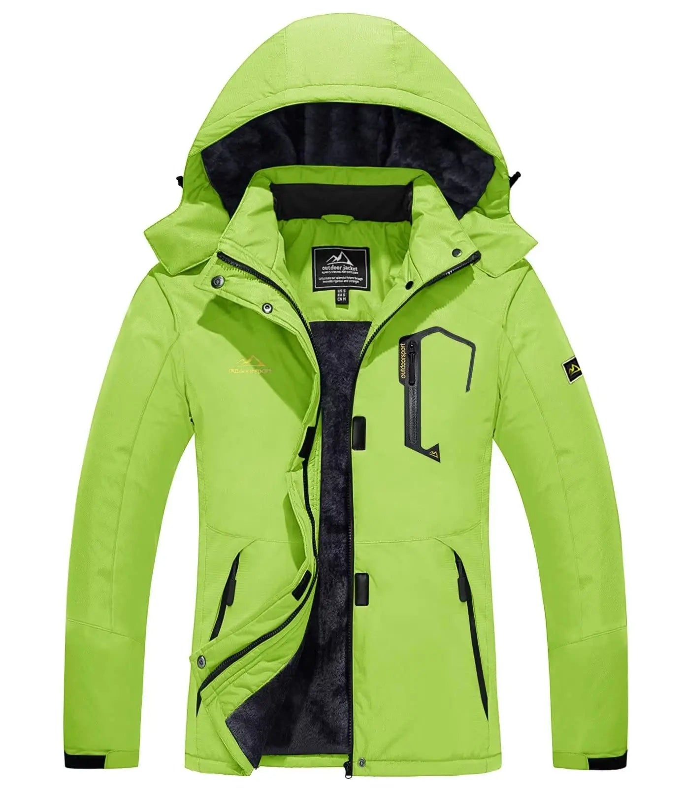 Women's Windproof Fleece-Lined Winter Jacket
