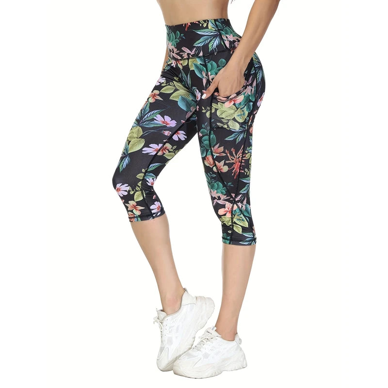 Calf-Length Jogger Leggings - Ponte-De-Roma Yoga Pants for Women