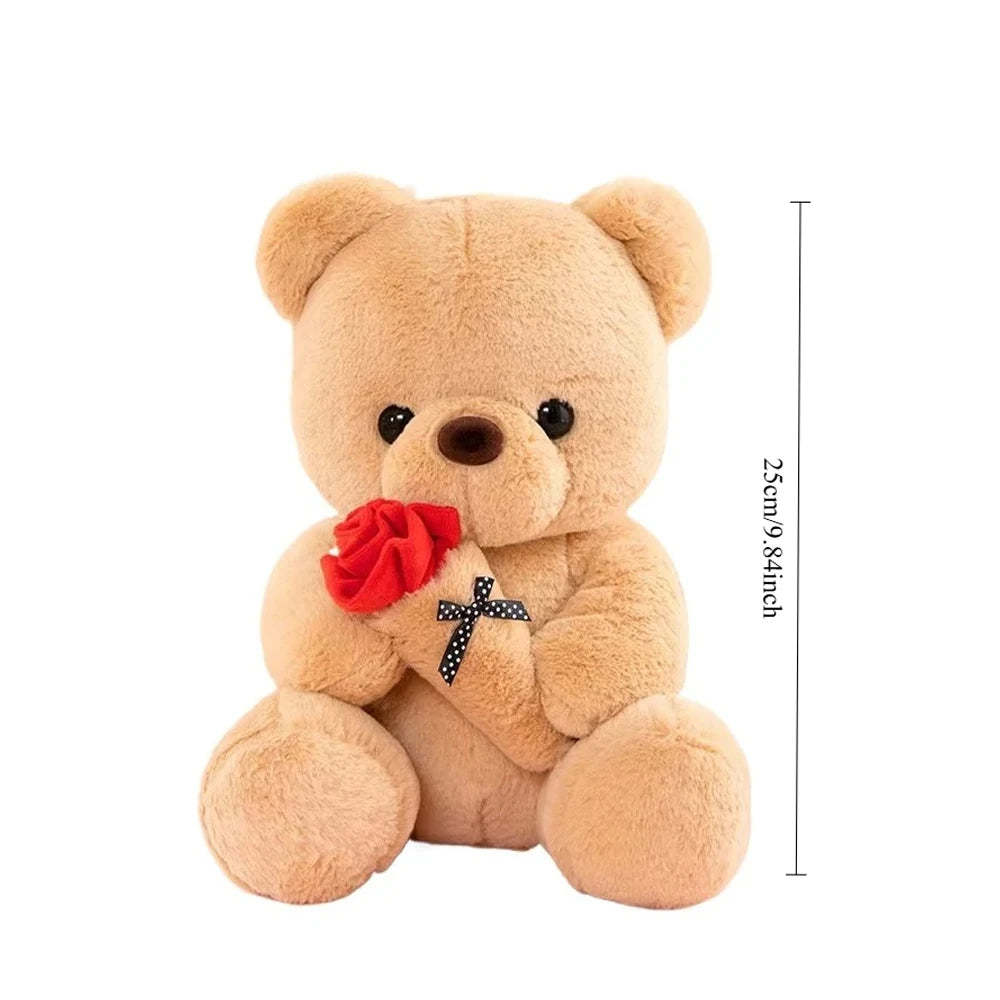 Rose Bear Plush Toy — Romantic Gift for Her | OWNLUXE