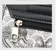 Women's Luxury Designer PU Leather Shoulder Bag - Casual Tote with Bow Decoration