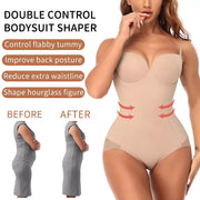 V-Neck Shapewear Bodysuit - Medium Control Tummy Shaper for Women