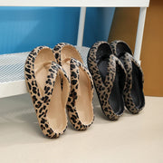 Women’s Cloud Flip Flops – Leopard Thick-Soled Sandals