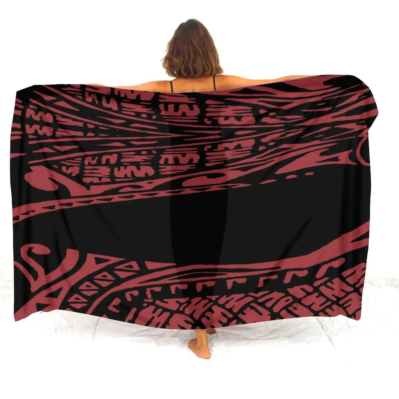 Floral Polynesian Swim Cover-Up | OWNLUXE