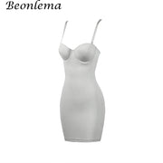 Shapewear Slip Dress with Bra – Tummy Control Body Shaper