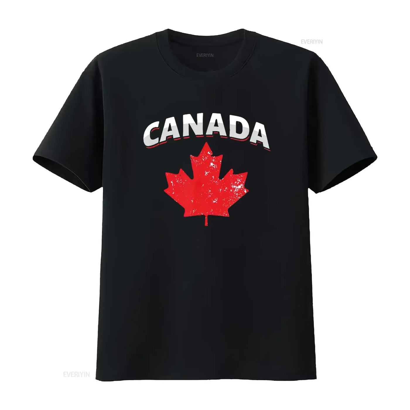 Canadian Red Maple Leaf T-Shirt – Vintage Washed Toronto Patriotic Tee | OWNLUXE