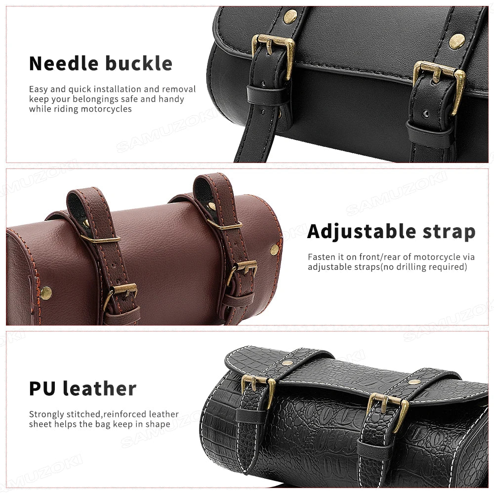 Motorcycle Fork Tool Bag – Multi-Position Saddle Storage