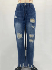 Broken Denim Pants | OWNLUXE