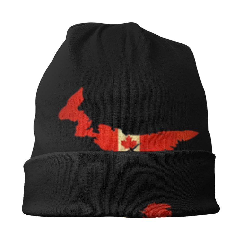Canadian Flag Beanie – Unisex Winter Knitted Hat Canadian Patriotic | OWNLUXE
