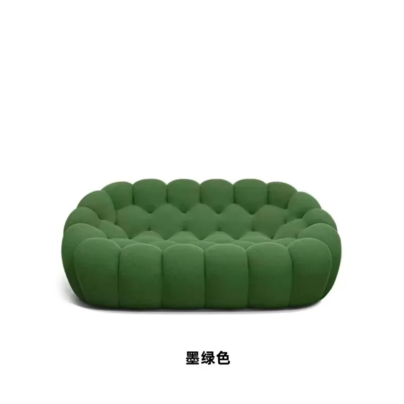 Minimalist U-Shaped Sofa with 3D Fabric All-Season Comfort