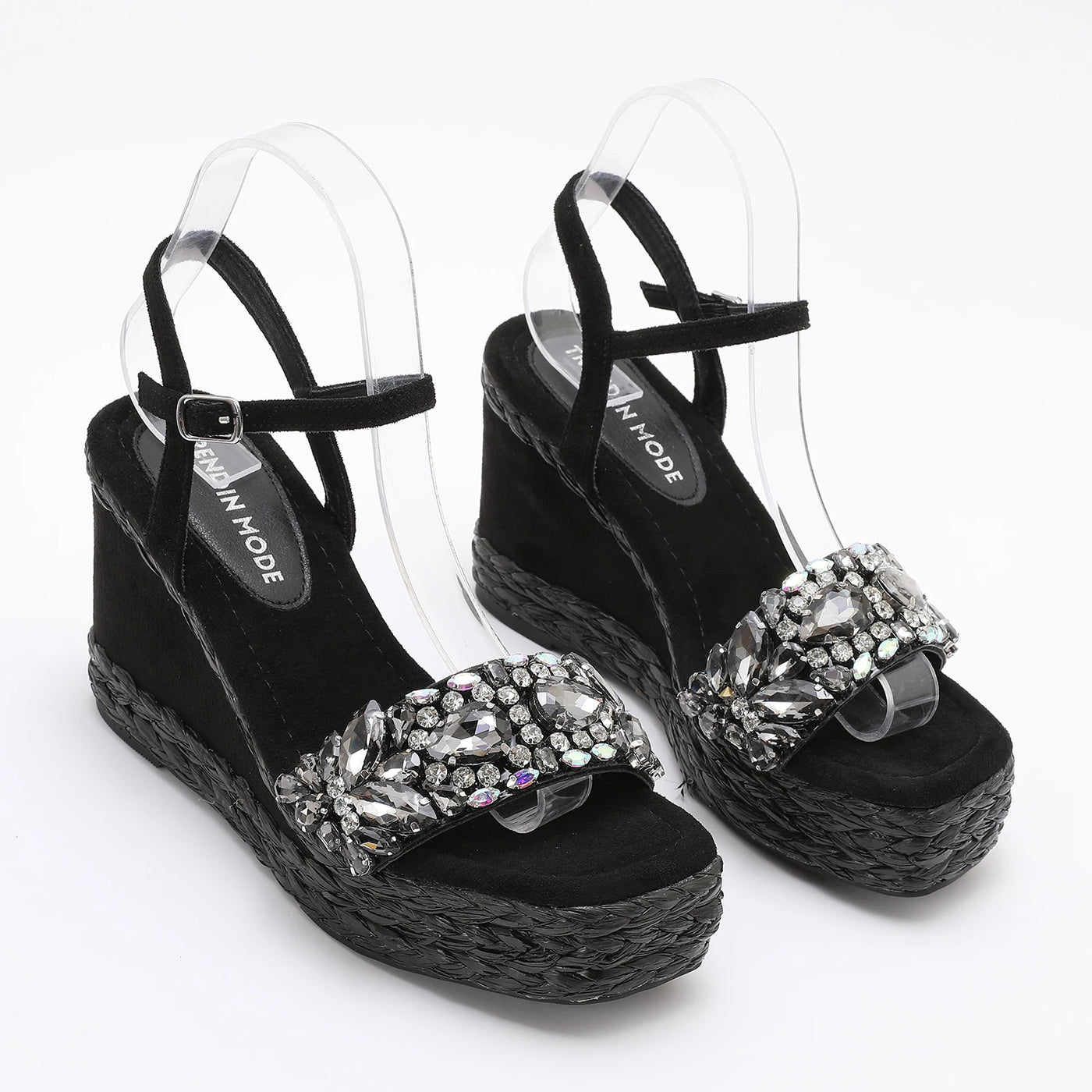 Women's Velvet Wedge Sandals – Shop at OWNLUXE