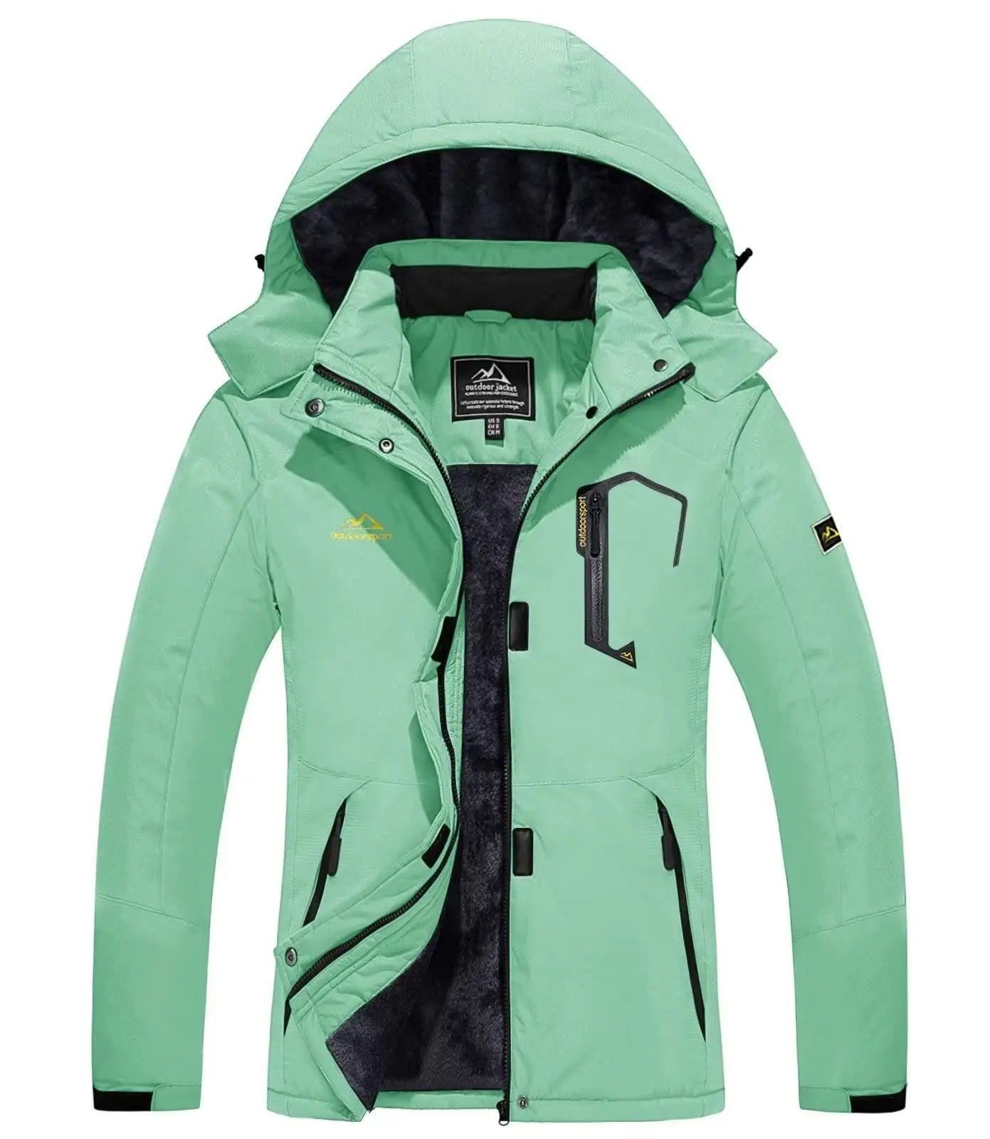 Women's Windproof Fleece-Lined Winter Jacket