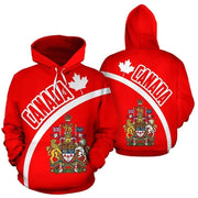 Fashion 3D Canada Natianal Flag Emblem Printed Hoodies | OWNLUXE
