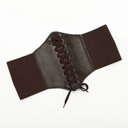 Faux Leather Wide Waist Belt | OWNLUXE
