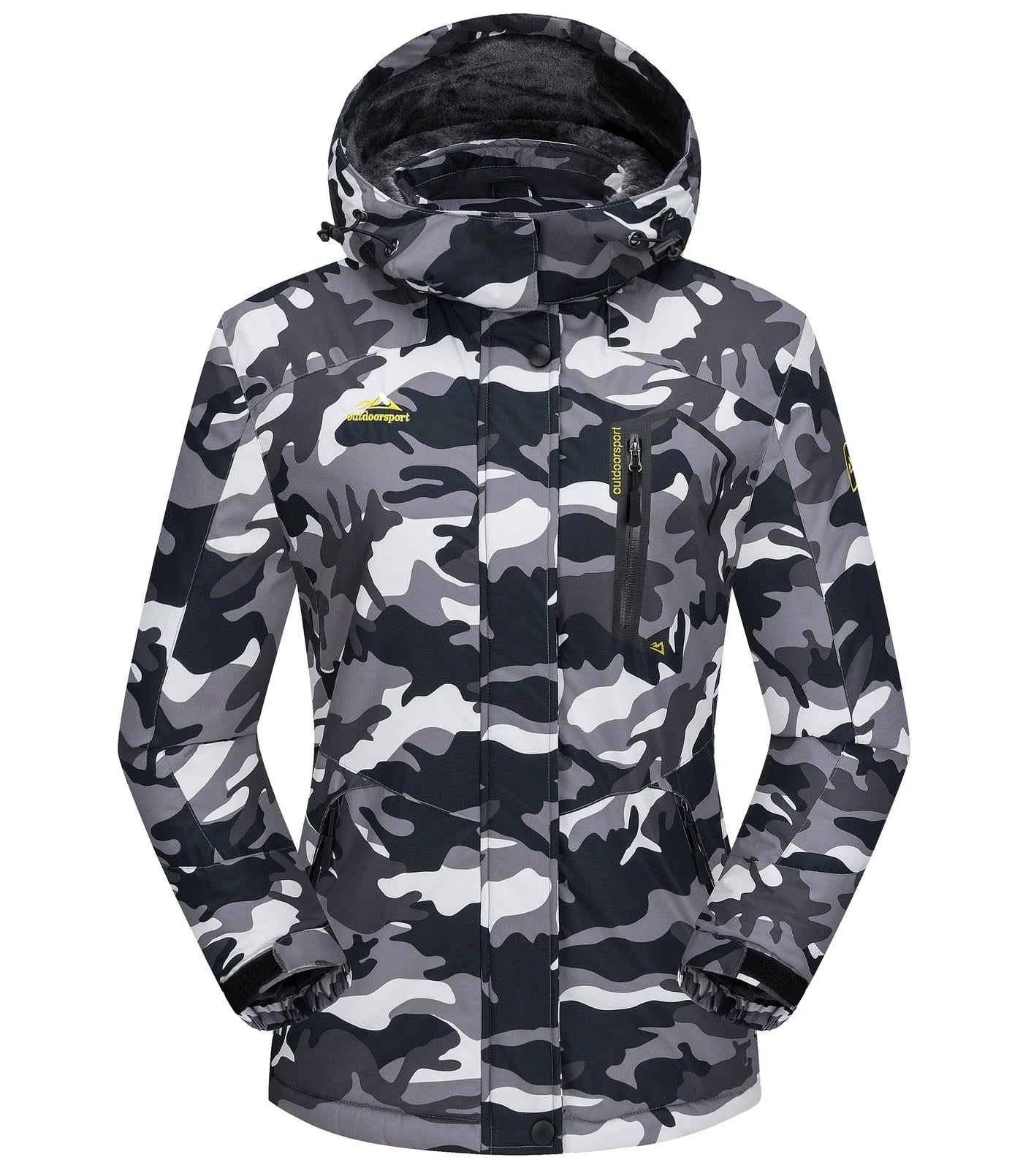 Women's Windproof Fleece-Lined Winter Jacket