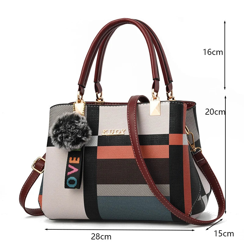 Large Capacity Satchel Bag – PU Leather Crossbody Tote | OWNLUXE