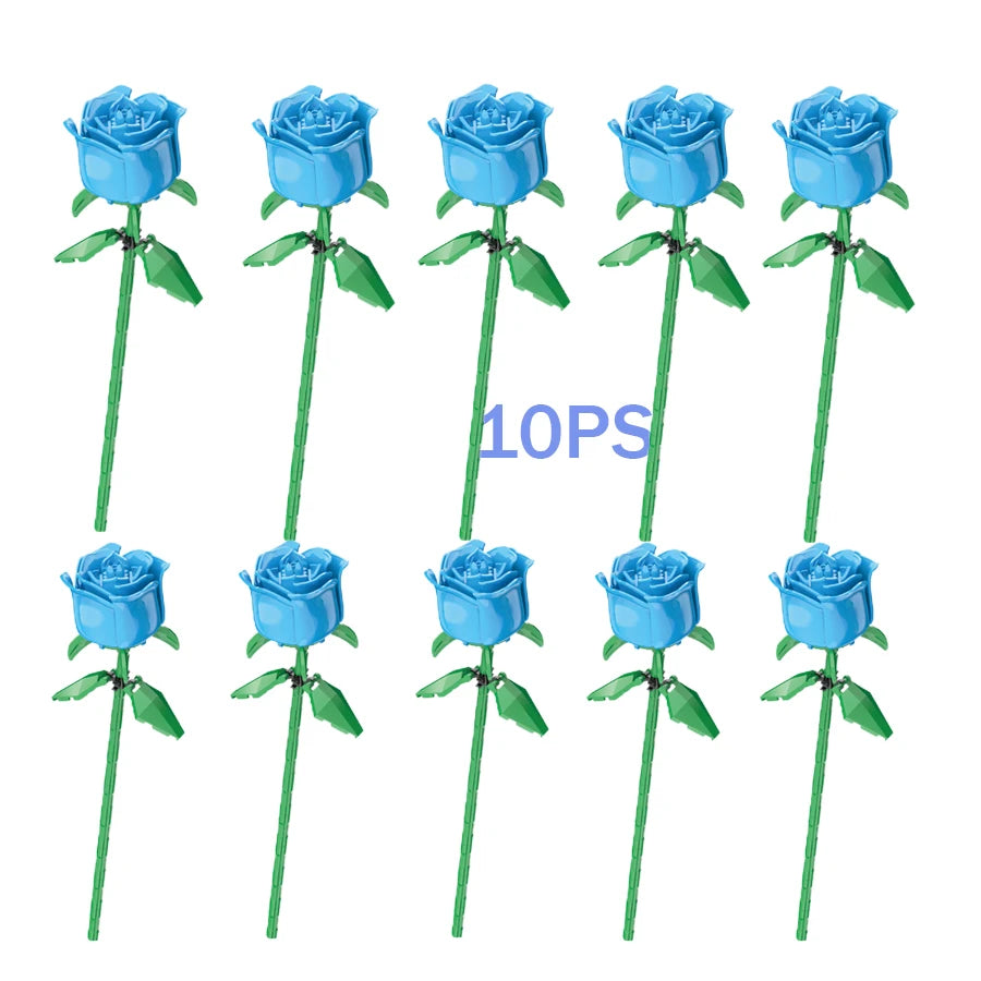 Eternal Rose Bouquet Building Block Set | OWNLUXE