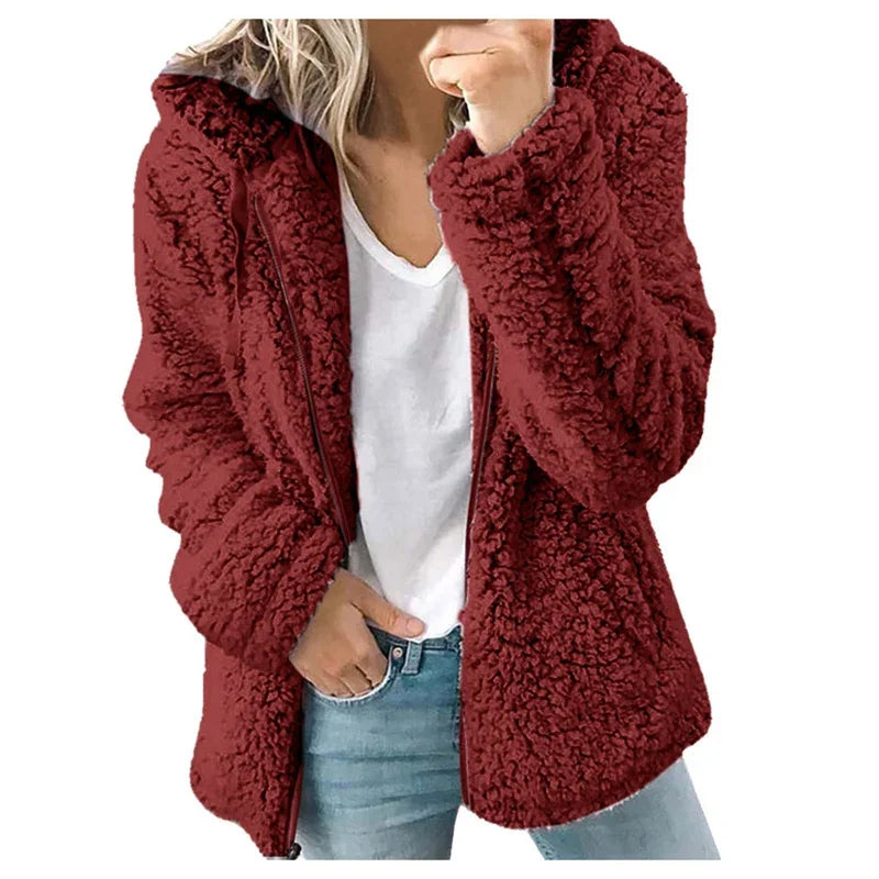 Women’s Zip Up Hoodie – Cozy Hooded Layer for Autumn & Winter