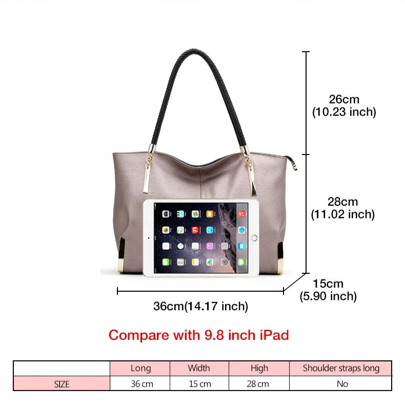 Designer Luxury Large Capacity Zipper Top-Handle Bags