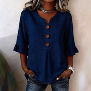 Women's V-Neck Breathable Lightweight Top | OWNLUXE