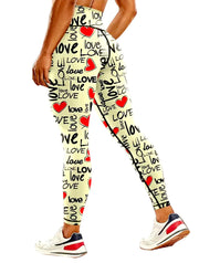 Seamless High-waisted Nude Felling Printed Pants Women's | OWNLUXE