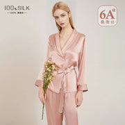 Two-Piece Mulberry Silk Pajama Set (White) – Shop at OWNLUXE