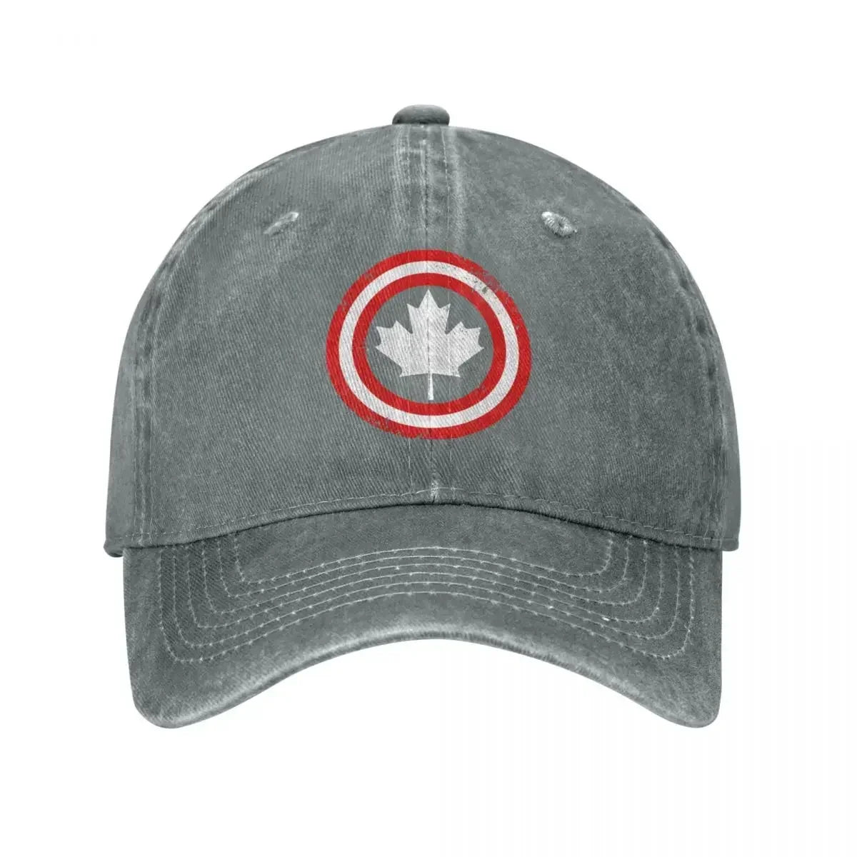 Canada Leaf Vintage Baseball Cap — Distressed Denim Sun Hat | OWNLUXE
