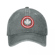 Canada Leaf Vintage Baseball Cap — Distressed Denim Sun Hat | OWNLUXE