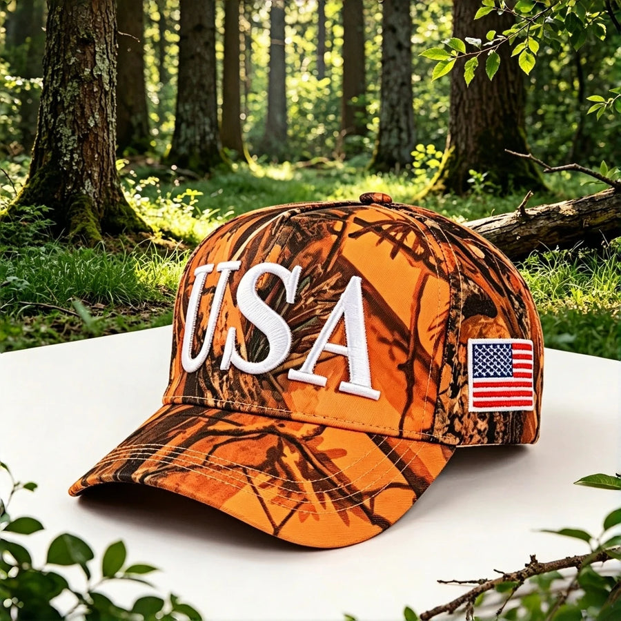 Adjustable Embroidered Camo Flag | OWNLUXE