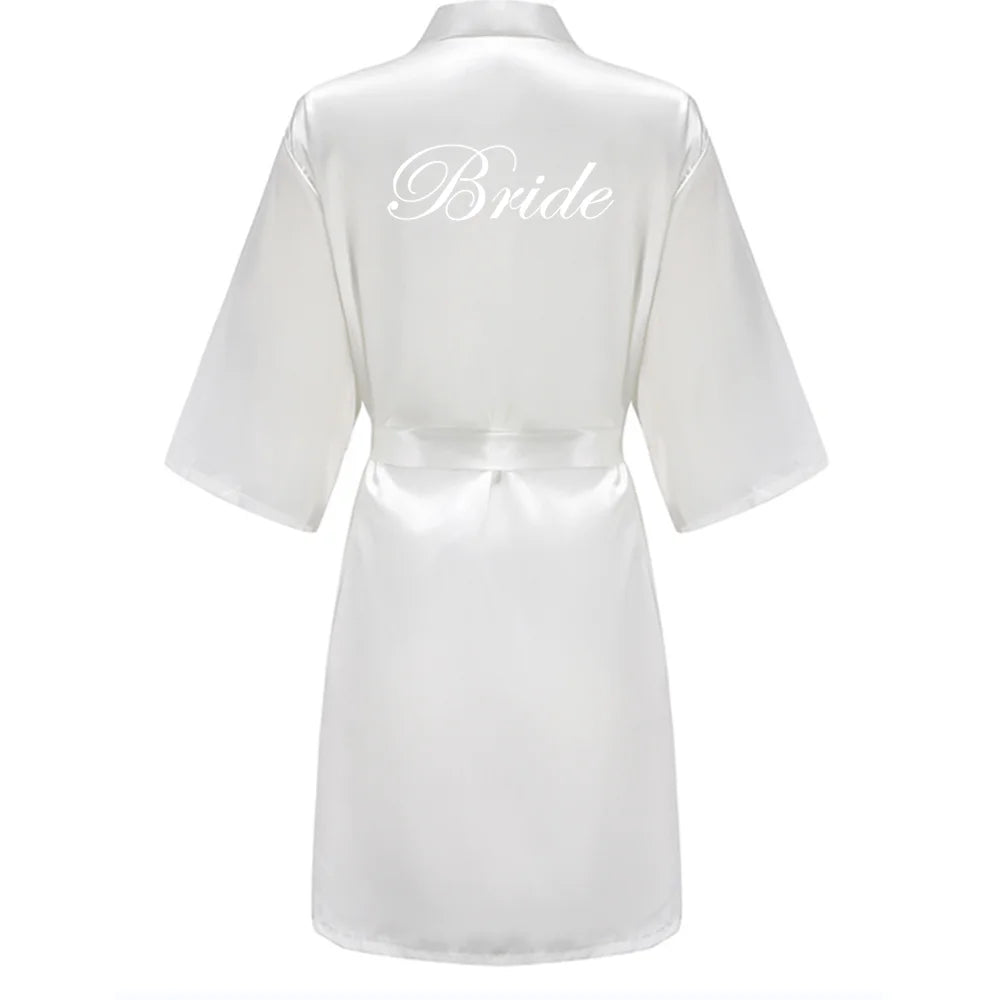 Satin Bridal Robe – Bridesmaid & Wedding Party Bathrobe | OWNLUXE