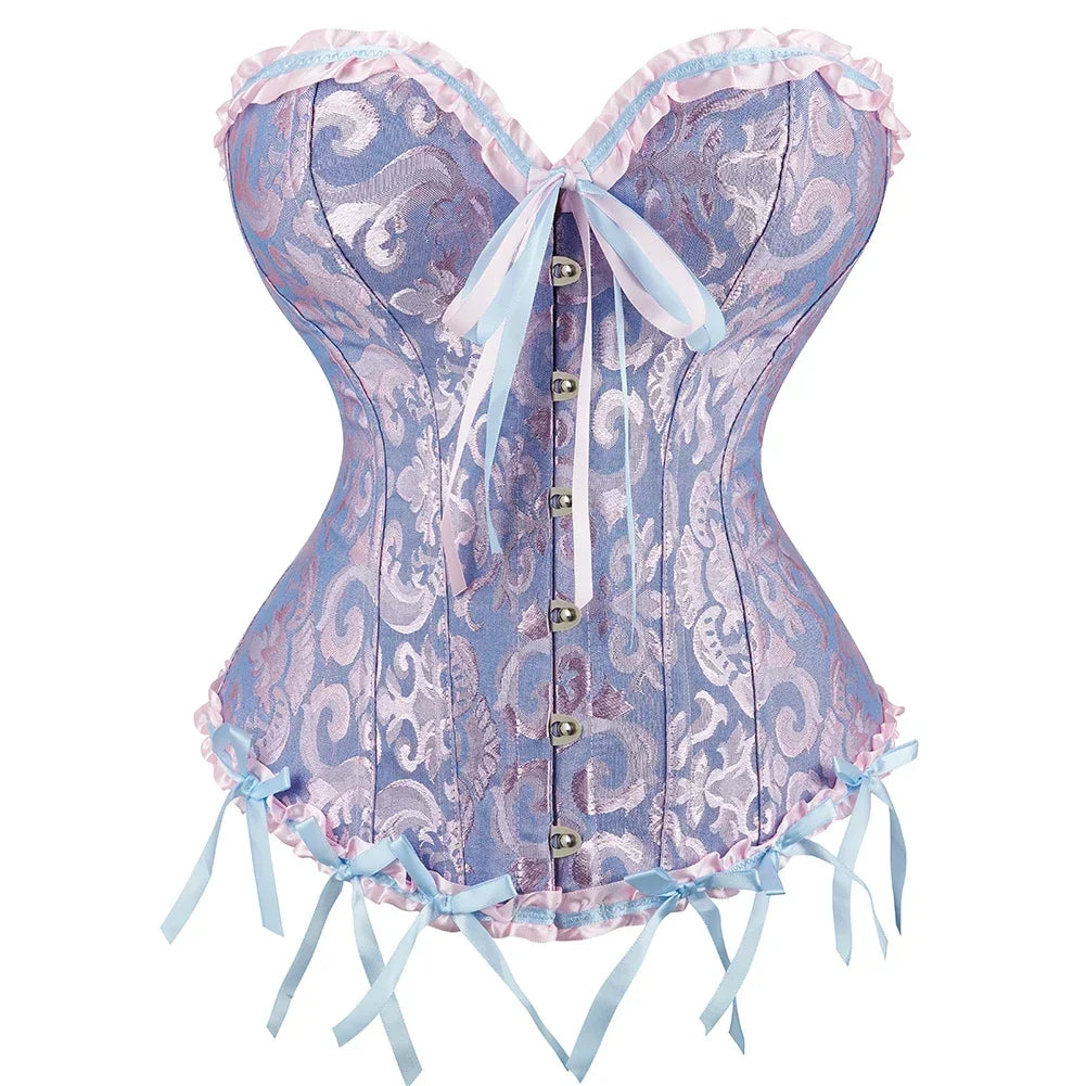 Victorian Lace-Up Corset Bustier | OWNLUXE