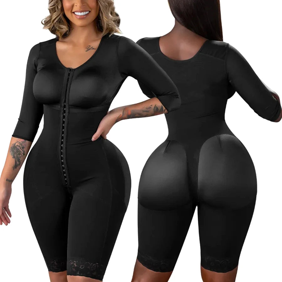 Full Body Shapewear Bodysuit with Lace - Firm Control Tummy Slimming | OWNLUXE