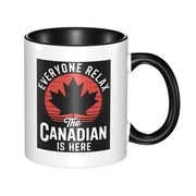 Canada Canadian Maple Leaf Roundel Mug Funny Ceramic Coffee Cups Tea Mugs Milk Cup Drinkware Gift for Friends