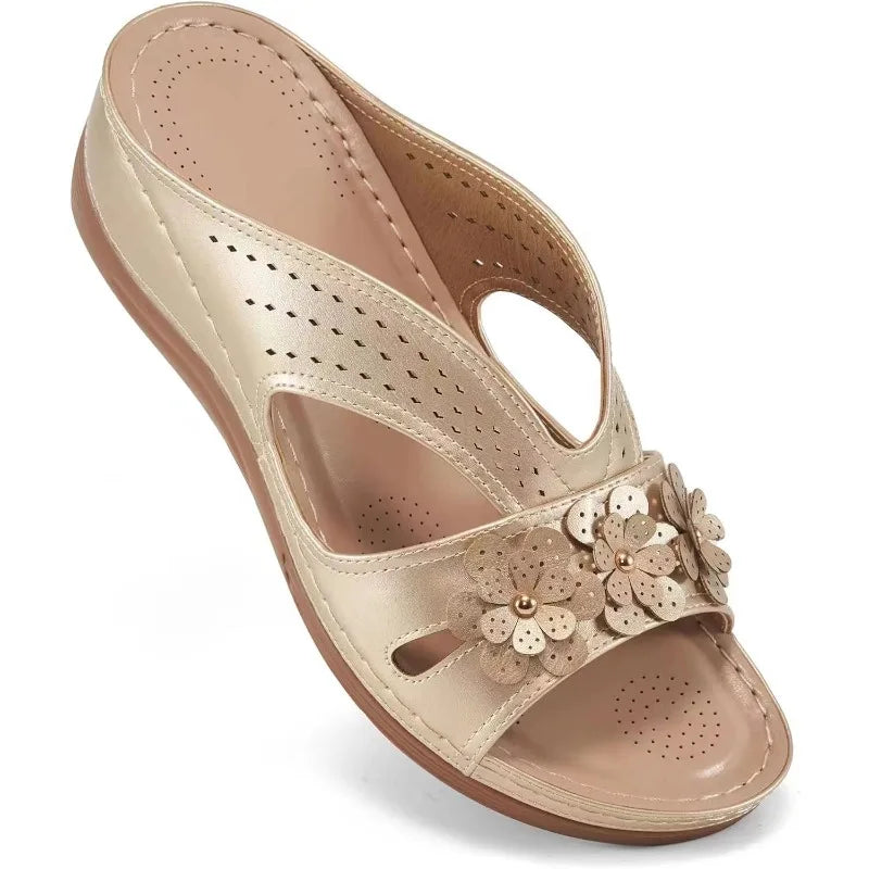 Women's Platform Wedge Plus-Size Slippers – Shop at OWNLUXE