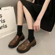 Women's Round Toe Retro Loafers – Shop at OWNLUXE