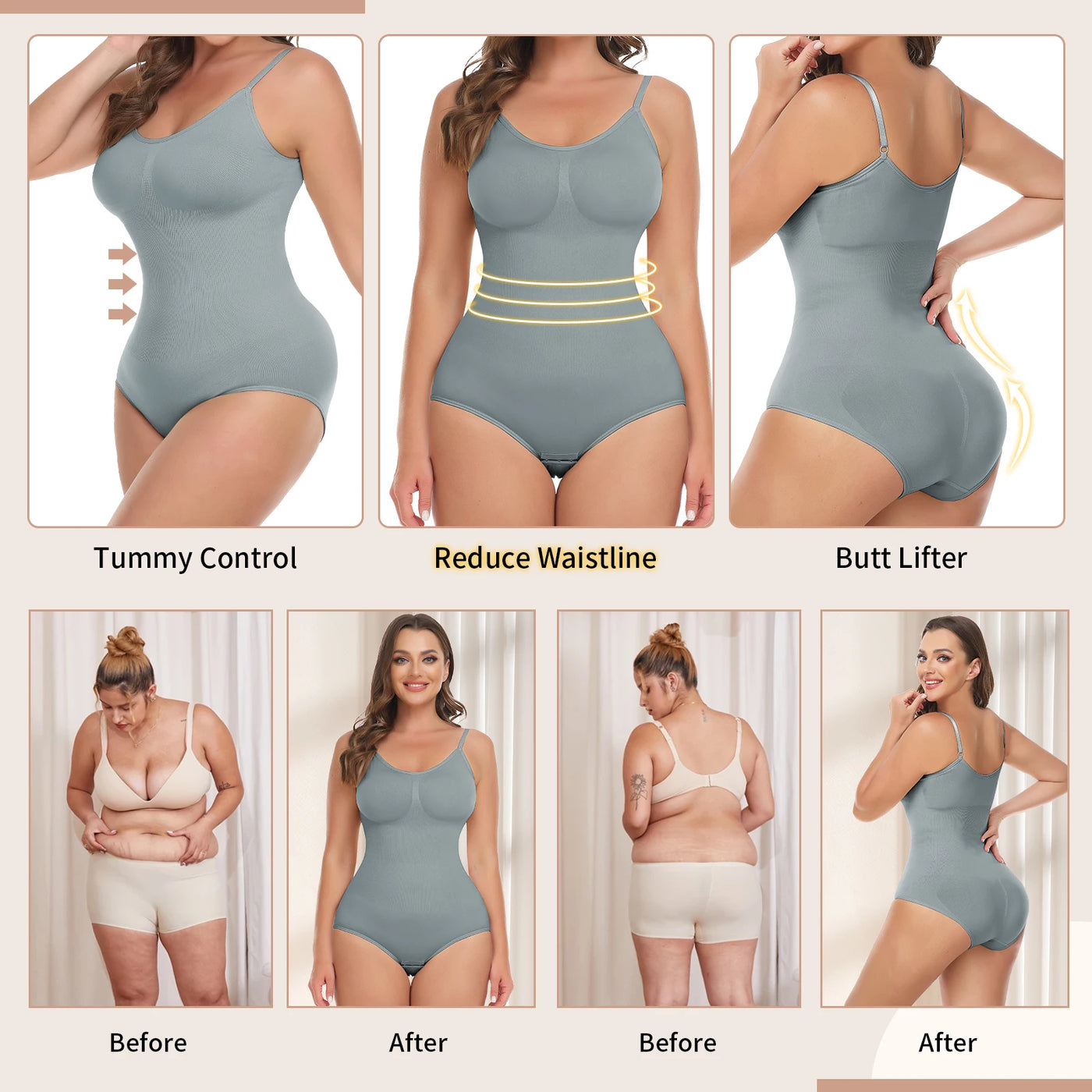 Women Sexy Corset Body Shaper Belly Waist Slimming  Shapewear Sculping Bodysuit Tummy Control Underwear Fajas Colombianas