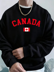 Canada Flag Crewneck Sweatshirt – Fleece Hoodie for Men | OWNLUXE