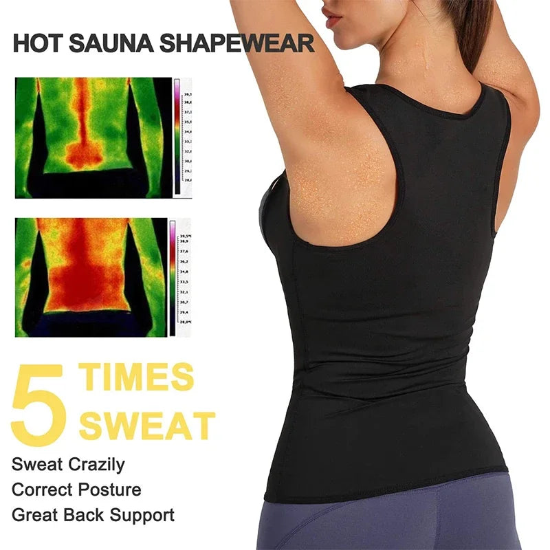 Women’s Sauna Sweat Vest Waist Trainer Shapewear Tank