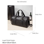 Spacious Leather Shoe-Compartment Travel Duffel Bag | OWNLUXE