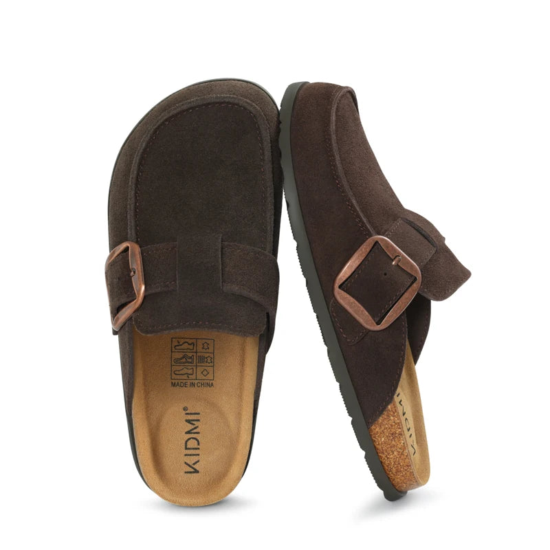 Women's Adjustable Leather Slippers – Shop at OWNLUXE