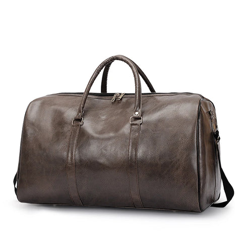 PU Leather Travel Duffle Bag – Lightweight & Spacious Weekender