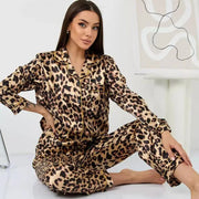 Silk Leopard Print Pajama Set – Shop at OWNLUXE
