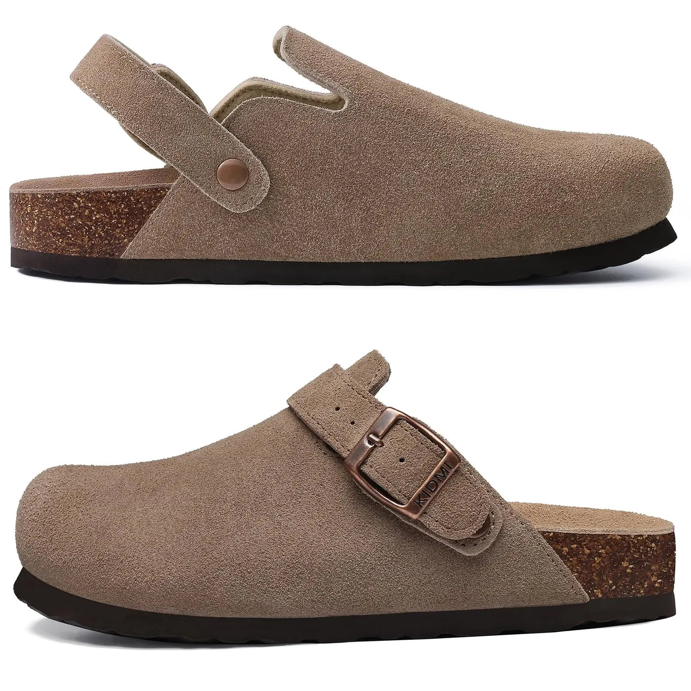 Women's Adjustable Leather Slippers (Black No Strap) – Shop at OWNLUXE