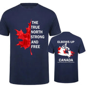 Elbows Up - True North Strong and Free Proud Canadian T-Shirt