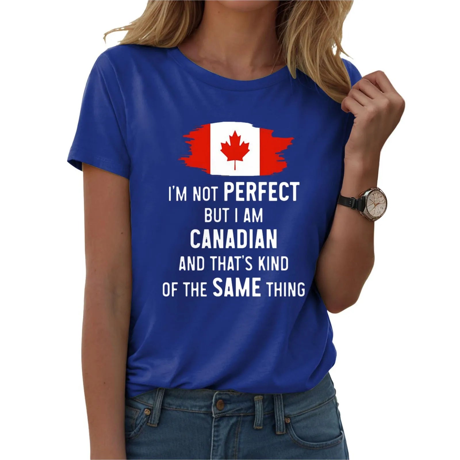 Fierce & Free: Women’s Canadian Pride T-Shirt / Féroce et Libre : T-shirt Fierté canadienne pour femme
