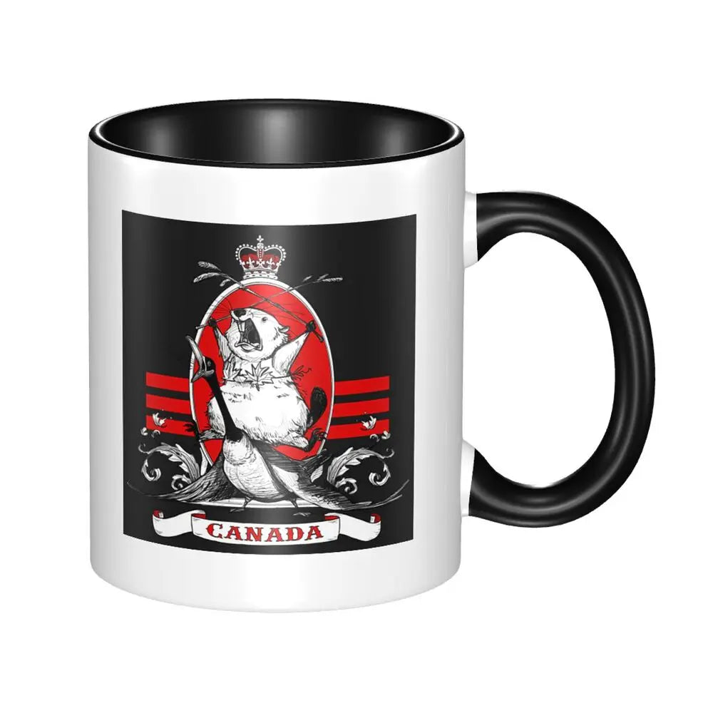 Canada Canadian Maple Leaf Roundel Mug Funny Ceramic Coffee Cups Tea Mugs Milk Cup Drinkware Gift for Friends