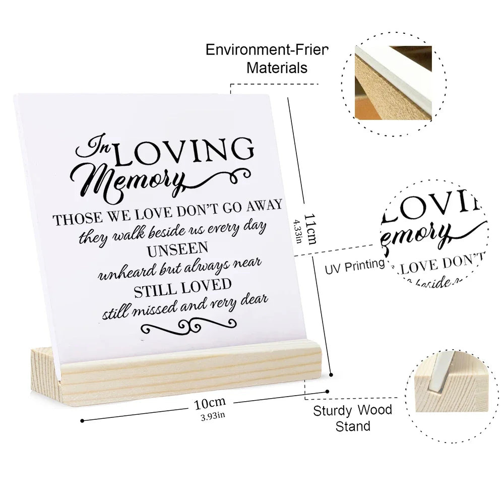 Heartfelt Ceramic Plaque Gift for Mom with Stand