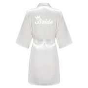 Satin Bridal Robe – Bridesmaid & Wedding Party Bathrobe | OWNLUXE